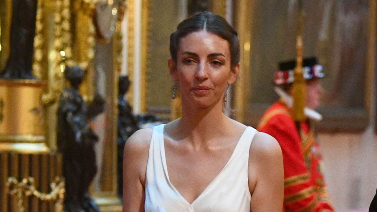 A controversial guest at the state banquet? The Marchioness of Cholmondeley graces the occasion
