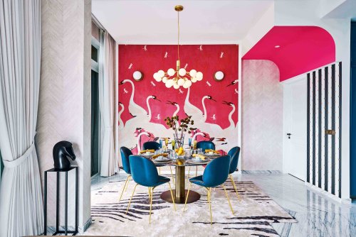 Home Tour: An Apartment Decorated With Pink Gucci Wallpaper And Hermès  Furniture | Flipboard