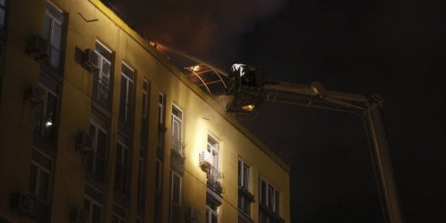Massiver Drohnenangriff auf Kyjiw