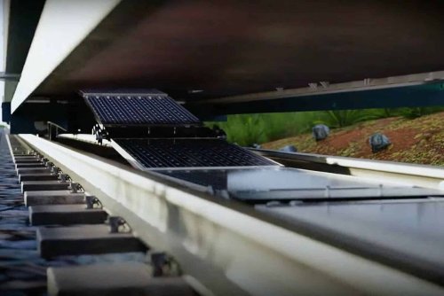 Pilotprojekt in der Schweiz: Solarmodule im Gleisbett
