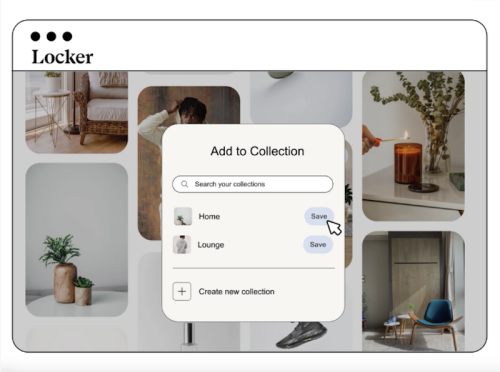 Locker organizes your shopping links into virtual wish lists and collages
