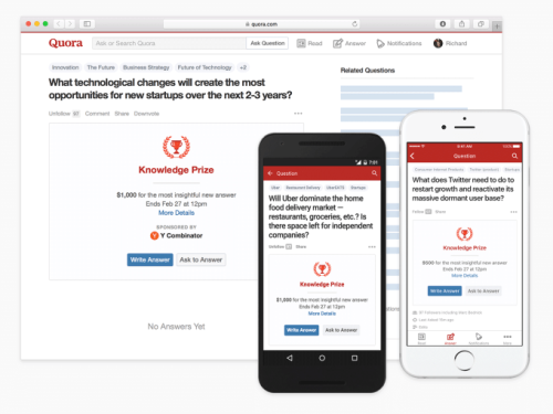 Quora Turns 80M Visitors Into Q&A Bounty Hunters With Knowledge Prizes