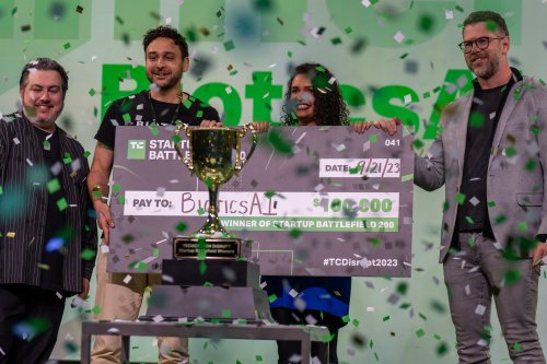 And the winner of Startup Battlefield at Disrupt 2023 is… BioticsAI