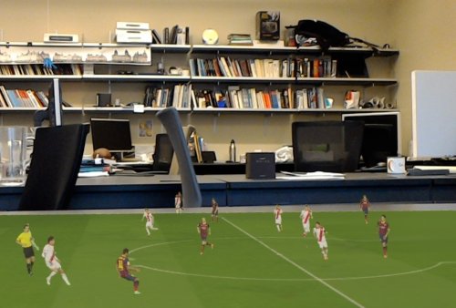 Football matches land on your table thanks to augmented reality