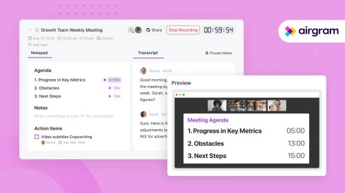 Otter.ai challenger Airgram raises $10M to transcribe and time your video calls