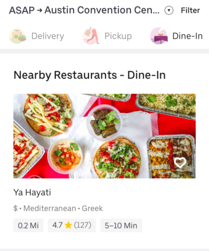 Uber Eats invades restaurants with Dine-In option