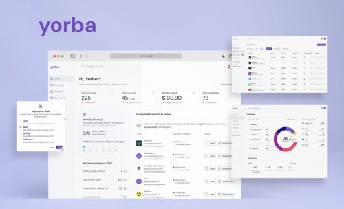 Yorba’s service is like Mint for uncluttering your entire digital life