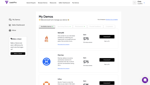 Product demo startup LeadrPro wants to help companies pay for your attention