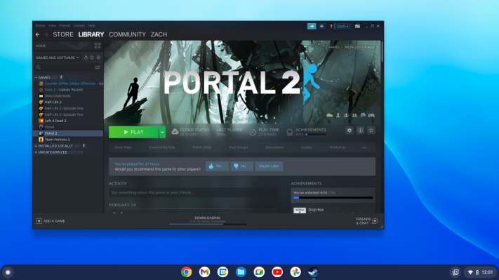 Steam (officially) comes to Chrome OS