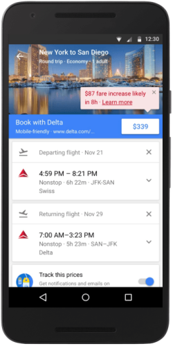 Google Flights will now tell you when fares will increase, help you find cheaper tickets