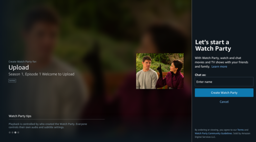 Amazon Prime Video introduces 'Watch Party,' a social co-viewing experience included with Prime