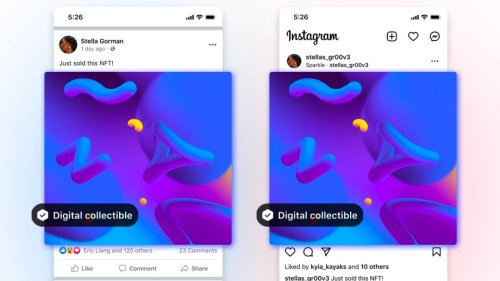 All Facebook and Instagram users in the US can now share NFTs, cross-post between both apps