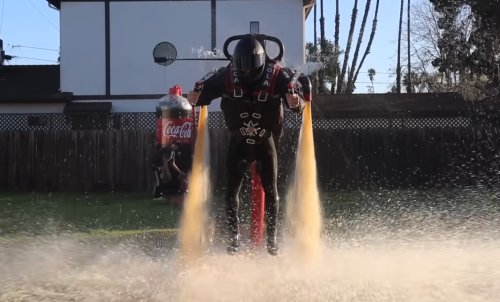 A Functional Jetpack That Runs On Coke And Mentos