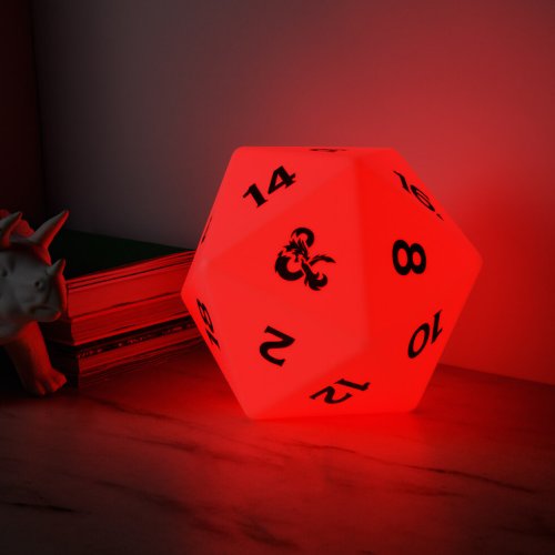 Dungeons and Dragons D20 Lamp Lights up Your Game