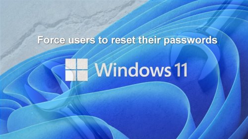 Windows 11: Enforcing password resets for local group users
