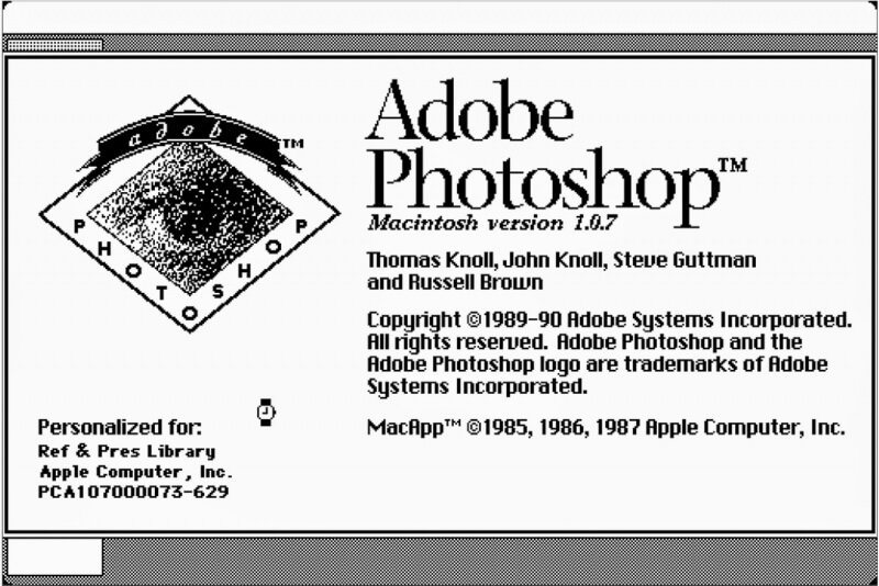 Before it was known as Adobe Photoshop, what was the original name of the software in 1987?