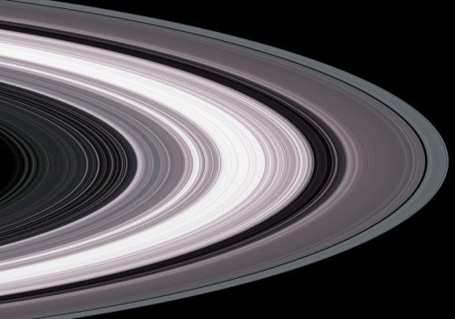 Saturn's rings may be the remnants of two moons that collided