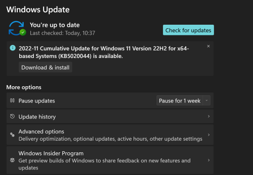 Microsoft releases fix for game performance issues caused by Windows 11 22H2 update
