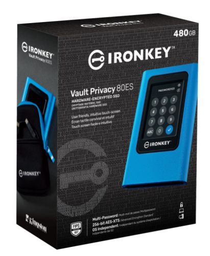 Kingston IronKey external SSD features a color touchscreen, built-in protection against brute-force attacks