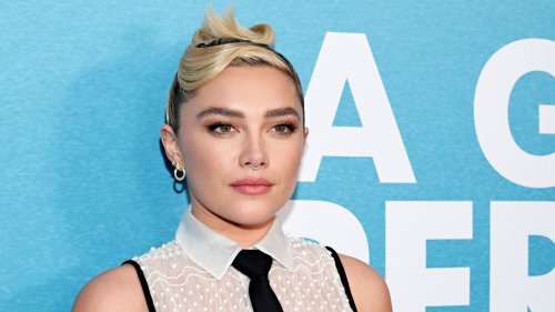 Florence Pugh Put a Sexy Twist on the Classic Shirt-And-Tie Combo for the Red Carpet