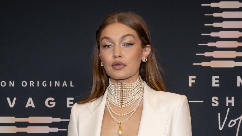 Gigi Hadid Paired a Sheer Cardigan With Converse Sneakers — See Photo