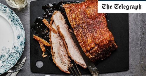 Roast pork belly with rosemary and fennel recipe