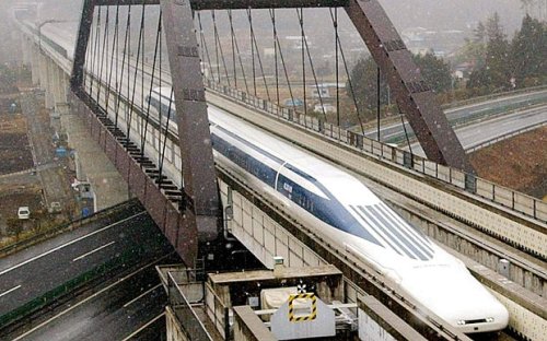 Japan's magnetically levitated vehicle train sets new speed record