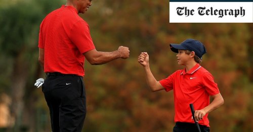 Tiger Woods and son Charlie finish seventh at two-day exhibition event