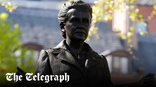 Trans activists deface statue of feminist hero Millicent Fawcett