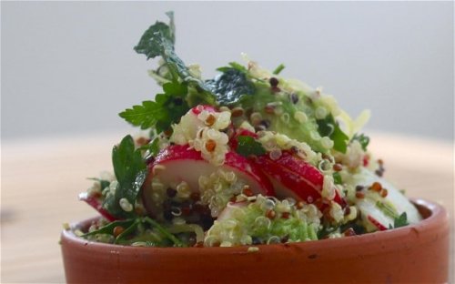 Alex James's quinoa, avocado, radish and pickled lemon salad recipe
