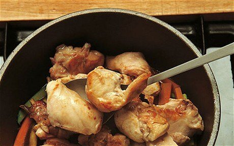 Budget recipe: braised rabbit with carrots and peas