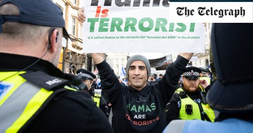Judge blocks police ban on ‘Hamas is Terrorist’ banner protester