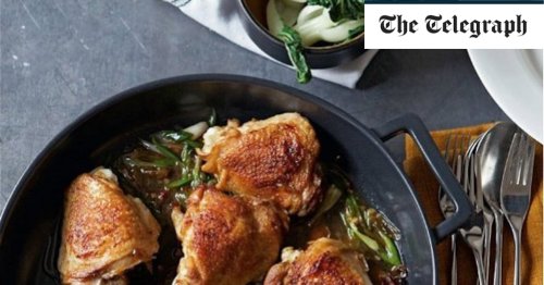 Soy-braised chicken thighs with star anise recipe
