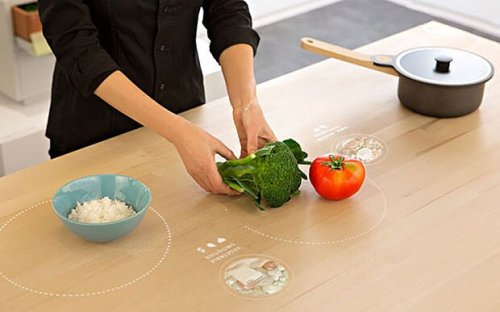 Ikea's hi-tech table teaches you how to cook
