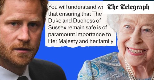 Late Queen wanted Prince Harry’s security to continue, letter reveals