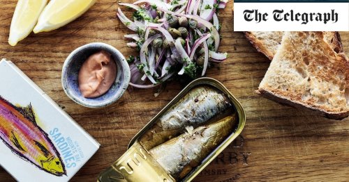 Canned sardines on toast with capers and red onion recipe
