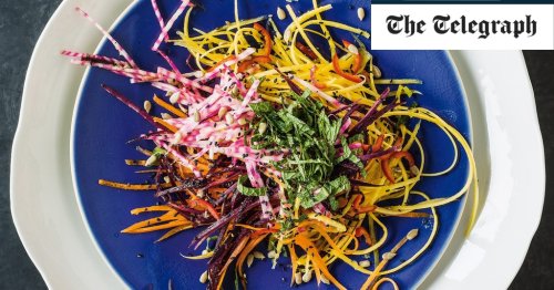 Carrot and beetroot salad with mint, chilli and ginger recipe