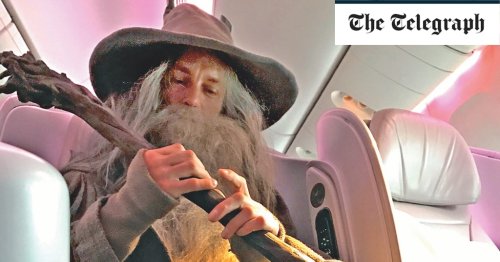 ‘A challenge from my dead brother - to take a flight dressed as Gandalf from Lord of the Rings’