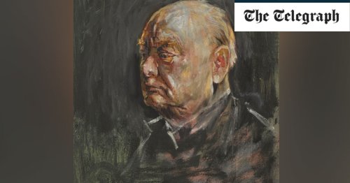 See first draft of Churchill portrait so hated by him that he had it burnt