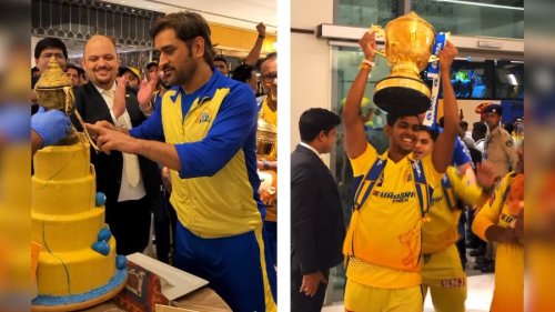 How Mahendra Singh Dhoni and CSK celebrated their win at ITC Narmada, Ahmedabad