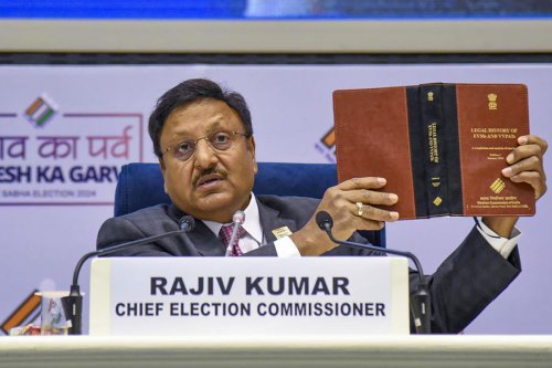 Lok Sabha polls' first phase: Chief Election Commissioner Rajiv Kumar urges people to vote