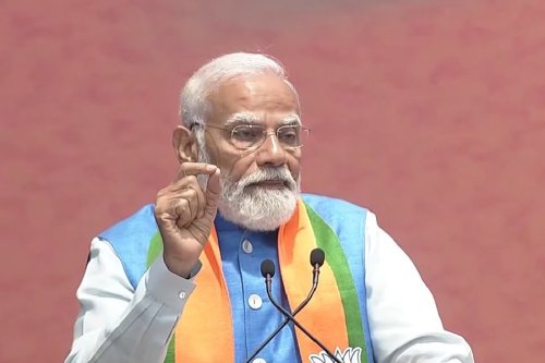 PM Modi releases BJP's Lok Sabha poll manifesto with special focus on poor, youth, farmers, women