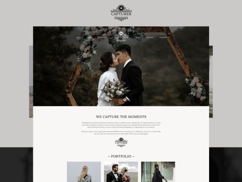 Capturer - Creative Portfolio PSD Template for Wedding Photographers - TemplatesJungle.com