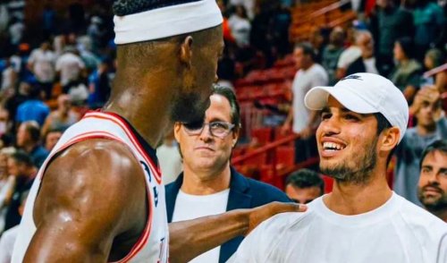 Carlos Alcaraz reunites with Jimmy Butler at Miami Heat showdown