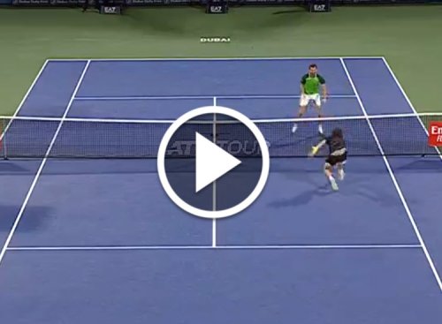 WATCH. Shevchenko had a fantastic get at the net in his encounter against Medvedev in Dubai