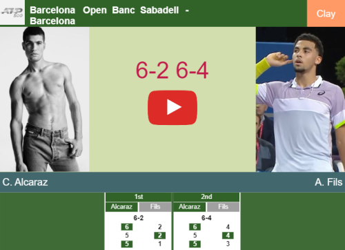 Carlos Alcaraz gets by Fils in the semifinal at the Barcelona Open Banc Sabadell – BARCELONA RESULTS. HIGHLIGHTS