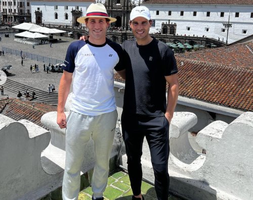 Rafale Nadal and Casper Ruud happy in Quito during their Latin American tour