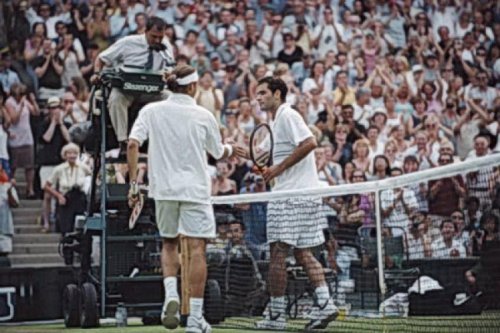 Als Roger Federer den Wimbledon-König Pete Sampras überraschte