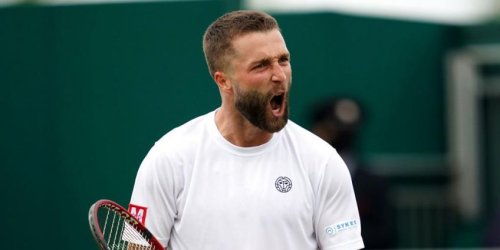 Liam Broadys Reaktion nach dem Sieg gegen Diego Schwartzman in Wimbledon