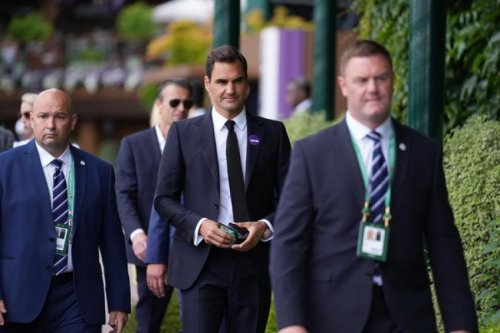 Roger Federer trifft in Wimbledon zu einer besonderen Feier ein